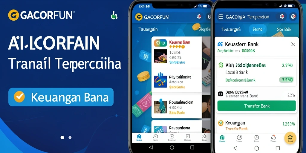 Screenshot antarmuka GACORFUN untuk transaksi Transfer Bank yang mudah.